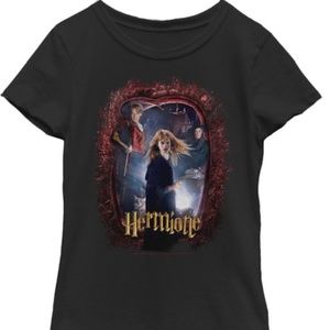 New Girl's Harry Potter Hermione secrets frame graphic tee black XL